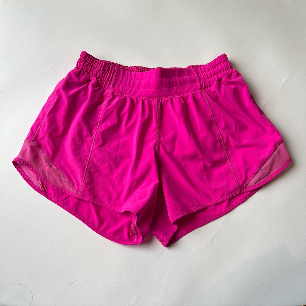 Lululemon Hotty Hot Shorts hot pink size 4